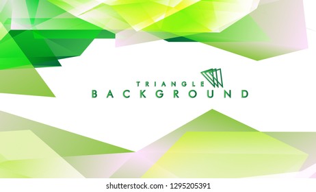 Background of geometric shapes. Colorful triangle pattern. Vector EPS 10. Vector illustration. green , yellow, gray , white