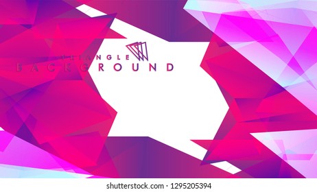 Background of geometric shapes. Colorful triangle pattern. Vector EPS 10. Vector illustration. purple, pink, blue