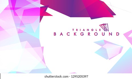 Background of geometric shapes. Colorful triangle pattern. Vector EPS 10. Vector illustration. purple, pink, blue