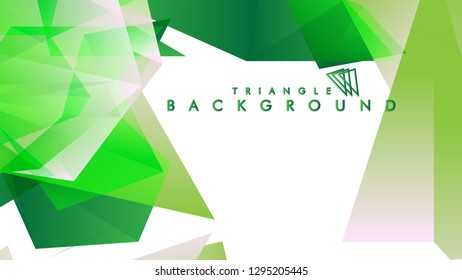 Background of geometric shapes. Colorful triangle pattern. Vector EPS 10. Vector illustration. green , yellow, gray , white