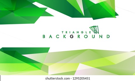 Background of geometric shapes. Colorful triangle pattern. Vector EPS 10. Vector illustration. green , yellow, gray , white