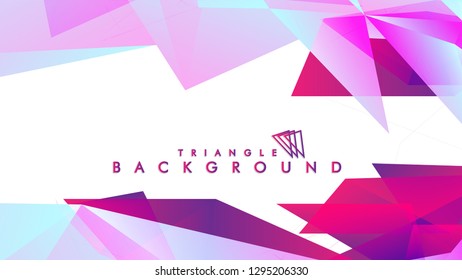 Background of geometric shapes. Colorful triangle pattern. Vector EPS 10. Vector illustration. purple, pink, blue