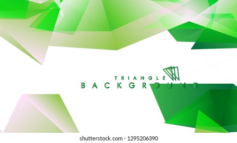Background of geometric shapes. Colorful triangle pattern. Vector EPS 10. Vector illustration. green , yellow, gray , white