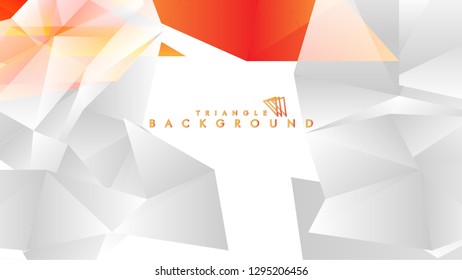 Background of geometric shapes. Colorful triangle pattern. Vector EPS 10. Vector illustration. red yellow orange , gray