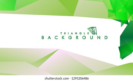 Background of geometric shapes. Colorful triangle pattern. Vector EPS 10. Vector illustration. green , yellow, gray , white