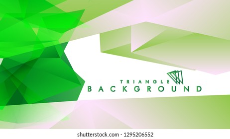 Background of geometric shapes. Colorful triangle pattern. Vector EPS 10. Vector illustration. green , yellow, gray , white