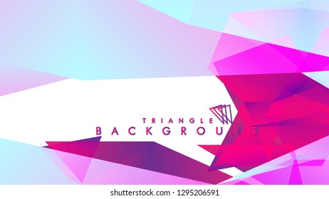 Background of geometric shapes. Colorful triangle pattern. Vector EPS 10. Vector illustration. purple, pink, blue