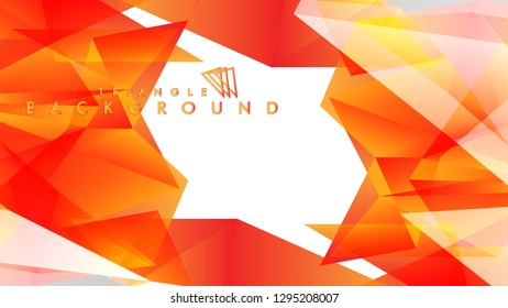 Background of geometric shapes. Colorful triangle pattern. Vector EPS 10. Vector illustration. red yellow orange , gray