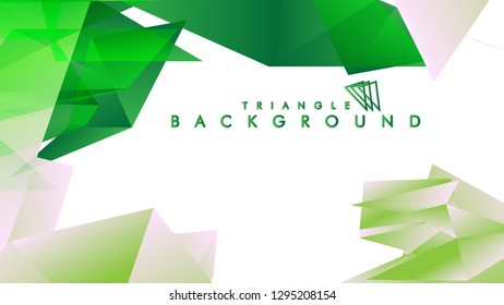 Background of geometric shapes. Colorful triangle pattern. Vector EPS 10. Vector illustration. green , yellow, gray , white