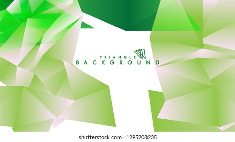 Background of geometric shapes. Colorful triangle pattern. Vector EPS 10. Vector illustration. green , yellow, gray , white