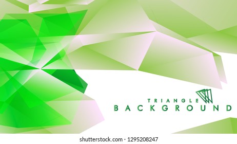 Background of geometric shapes. Colorful triangle pattern. Vector EPS 10. Vector illustration. green , yellow, gray , white