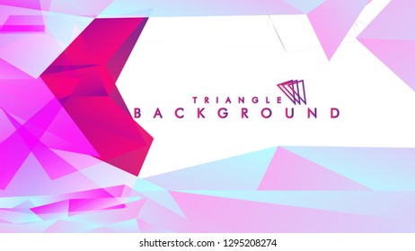 Background of geometric shapes. Colorful triangle pattern. Vector EPS 10. Vector illustration. purple, pink, blue