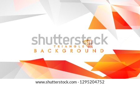 Background of geometric shapes. Colorful triangle pattern. Vector EPS 10. Vector illustration. red yellow orange , gray
