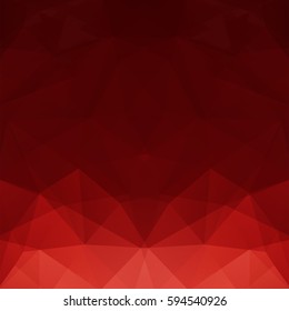 Background of geometric shapes. Dark red mosaic pattern. Vector EPS 10. Vector illustration