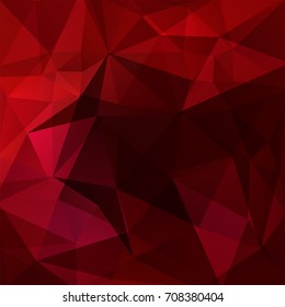 Background of geometric shapes. Dark red mosaic pattern. Vector EPS 10. Vector illustration