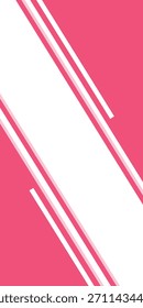 Fondo Formas geométricas línea diagonal. Negocios y presentación Anuncio Plantilla color rosa y blanco