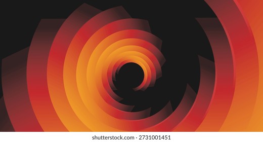 Background geometric shapes gradient color spiral motif. Texture and pattern abstract black hole style