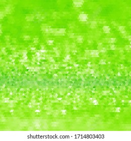 Background of geometric shapes. Green mosaic pattern. Retro triangle background