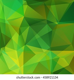Background of geometric shapes. Green mosaic pattern. Vector EPS 10. Vector illustration