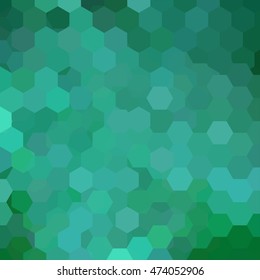 Background of geometric shapes. Green mosaic pattern. Vector EPS 10. Vector illustration