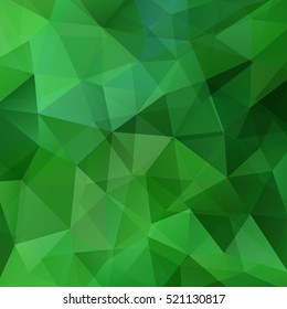 Background of geometric shapes. Green mosaic pattern. Vector EPS 10. Vector illustration