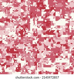 Seamless Abstract Background of Geometric Shapes Haotic Pattern. Geometric Mosaic of Triangles, Vector Polygon Abstract Template, Extreme Sport Style Illustration, Texture for Textile Fabric