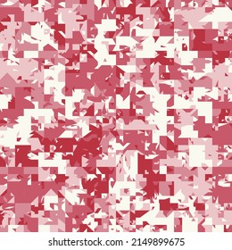 Seamless Abstract Background of Geometric Shapes Haotic Pattern. Geometric Mosaic of Triangles, Vector Polygon Abstract Template, Extreme Sport Style Illustration, Texture for Textile Fabric