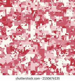 Seamless Abstract Background of Geometric Shapes Haotic Pattern. Geometric Mosaic of Triangles, Vector Polygon Abstract Template, Extreme Sport Style Illustration, Texture for Textile Fabric