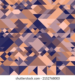 Seamless Abstract Background of Geometric Shapes Haotic Pattern. Geometric Mosaic of Triangles, Vector Polygon Abstract Template, Extreme Sport Style Illustration, Texture for Textile Fabric
