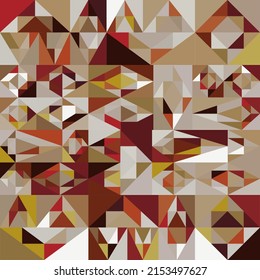 Seamless Abstract Background of Geometric Shapes Haotic Pattern. Geometric Mosaic of Triangles, Vector Polygon Abstract Template, Extreme Sport Style Illustration, Texture for Textile Fabric