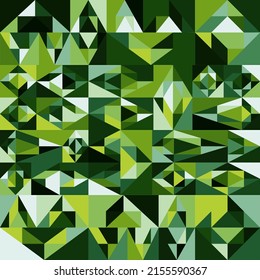 Seamless Abstract Background of Geometric Shapes Haotic Pattern. Geometric Mosaic of Triangles, Vector Polygon Abstract Template, Extreme Sport Style Illustration, Texture for Textile Fabric