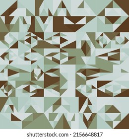 Seamless Abstract Background of Geometric Shapes Haotic Pattern. Geometric Mosaic of Triangles, Vector Polygon Abstract Template, Extreme Sport Style Illustration, Texture for Textile Fabric