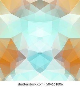 Background of geometric shapes. Light mosaic pattern. Vector EPS 10. Vector illustration. Beige, blue, white colors. 