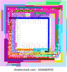 Background from geometric shapes for logo
