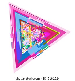 Background from geometric shapes for logo