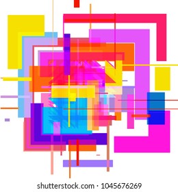 Background from geometric shapes for logo