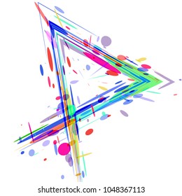 Background from geometric shapes for logo