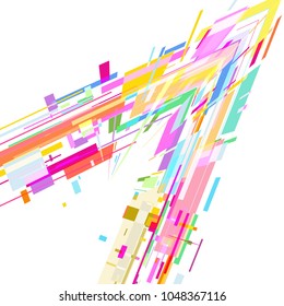 Background from geometric shapes for logo