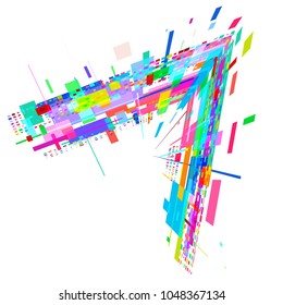 Background from geometric shapes for logo