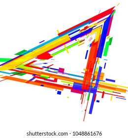 Background from geometric shapes for logo