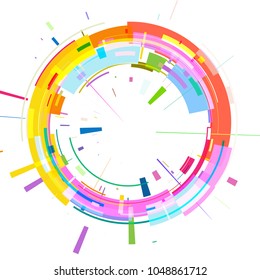 Background from geometric shapes for logo