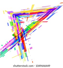 Background from geometric shapes for logo