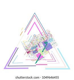Background from geometric shapes for logo
