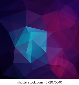 Background of geometric shapes. Mosaic pattern. Vector EPS 10. Vector illustration. Purple, blue, black colors. 