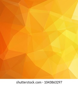 Background of geometric shapes. Orange mosaic pattern. Vector EPS 10. Vector illustration