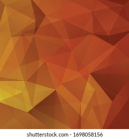 Background of geometric shapes. Orange mosaic pattern. Vector EPS 10. Vector illustration
