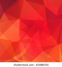 Background of geometric shapes. Orange mosaic pattern. Vector EPS 10. Vector illustration