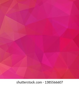 Background of geometric shapes. Pink mosaic pattern. Vector EPS 10. Vector illustration
