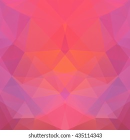 Background of geometric shapes. Pink mosaic pattern. Vector illustration