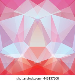 Background of geometric shapes. Pink mosaic pattern. Vector EPS 10. Vector illustration
